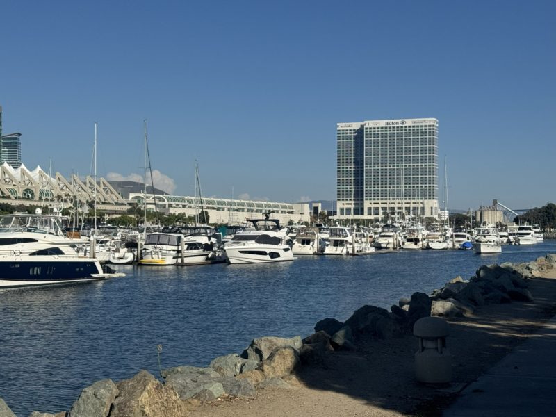 View of the bay of San Diego